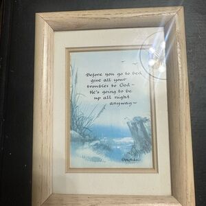 Nautical Framed Inspirational Quote Art